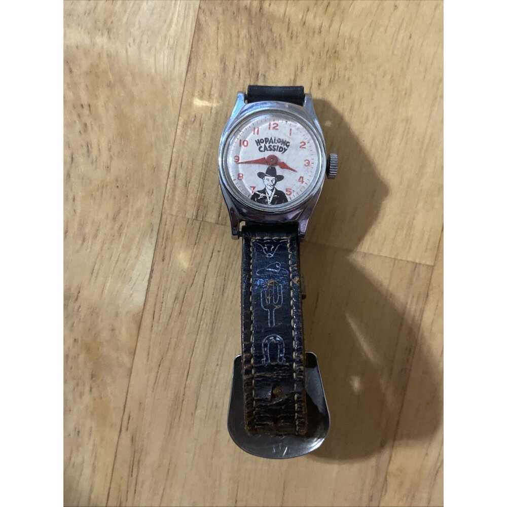 Hopalong Cassidy vintage 1950's watch original band Not Working